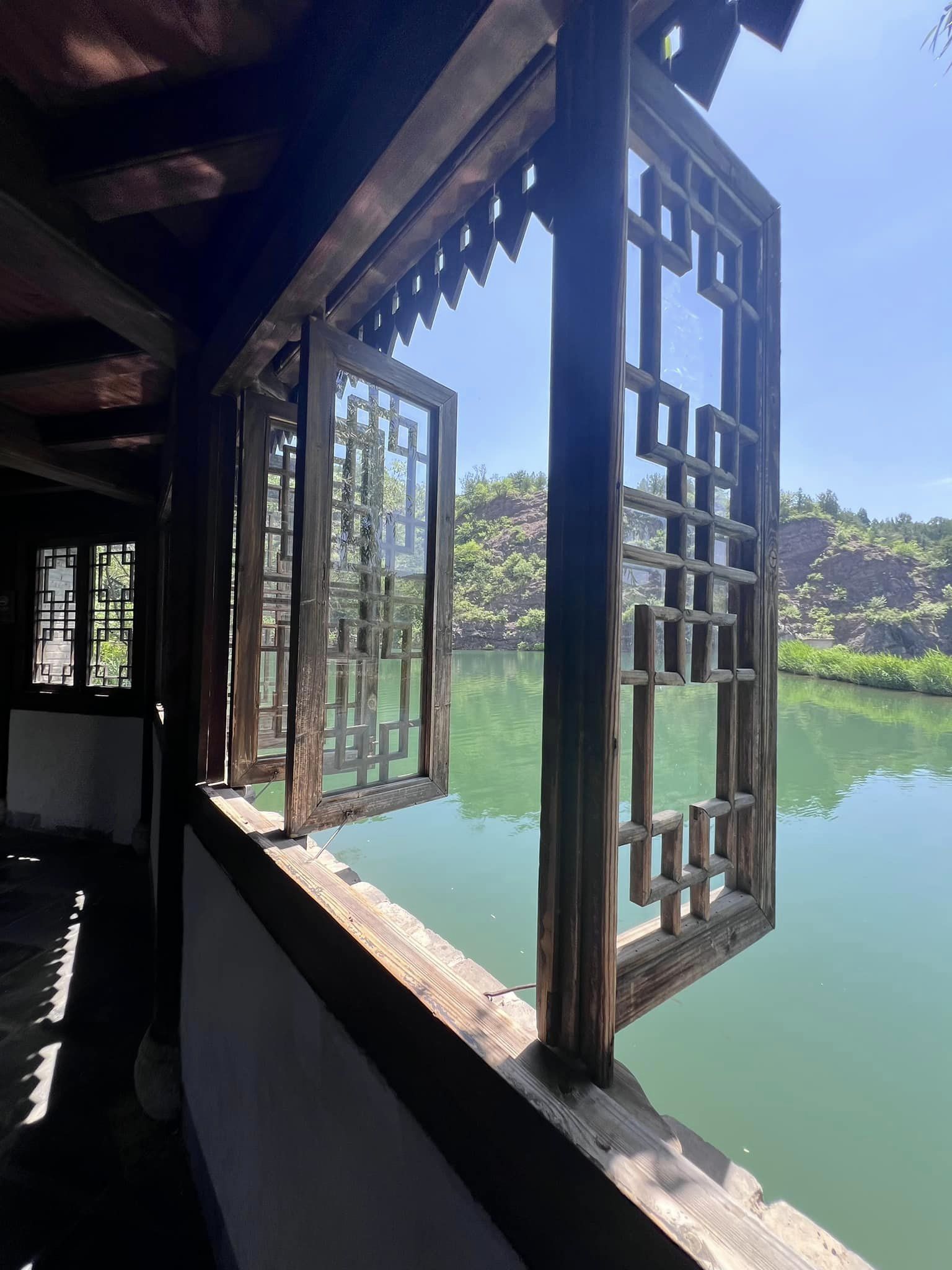 Window view of a Lake